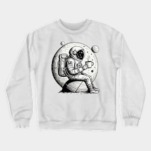 Astronaut Coffee Crewneck Sweatshirt